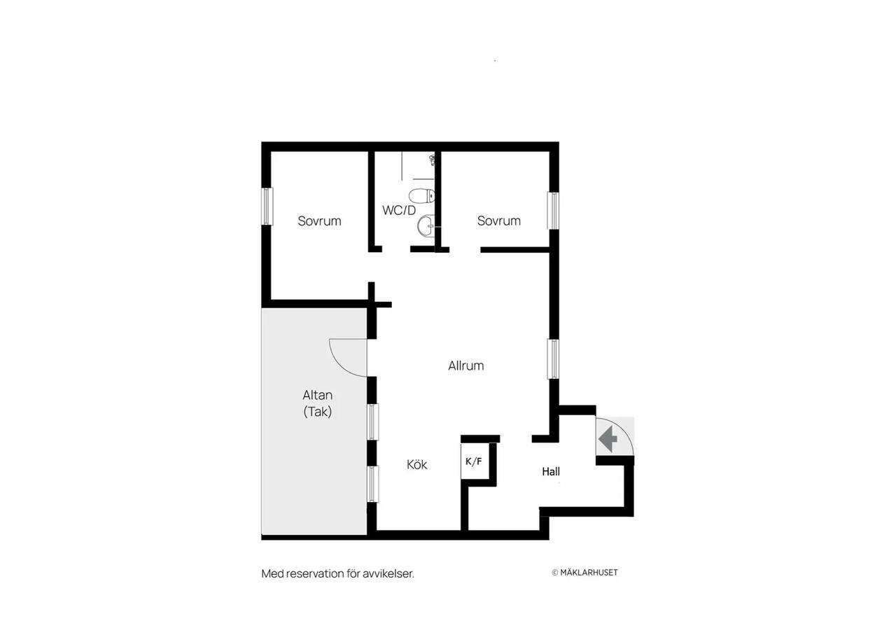 Floor plan for Storvallsvägen 10O