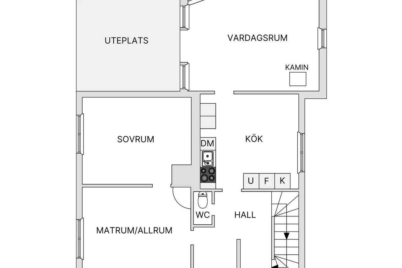 Planritning för Granåsgatan 9