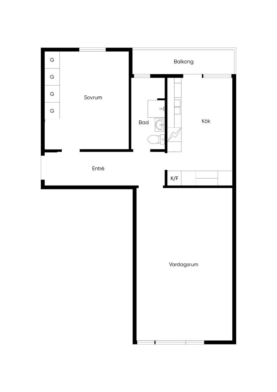 Floor plan for Norsgatan