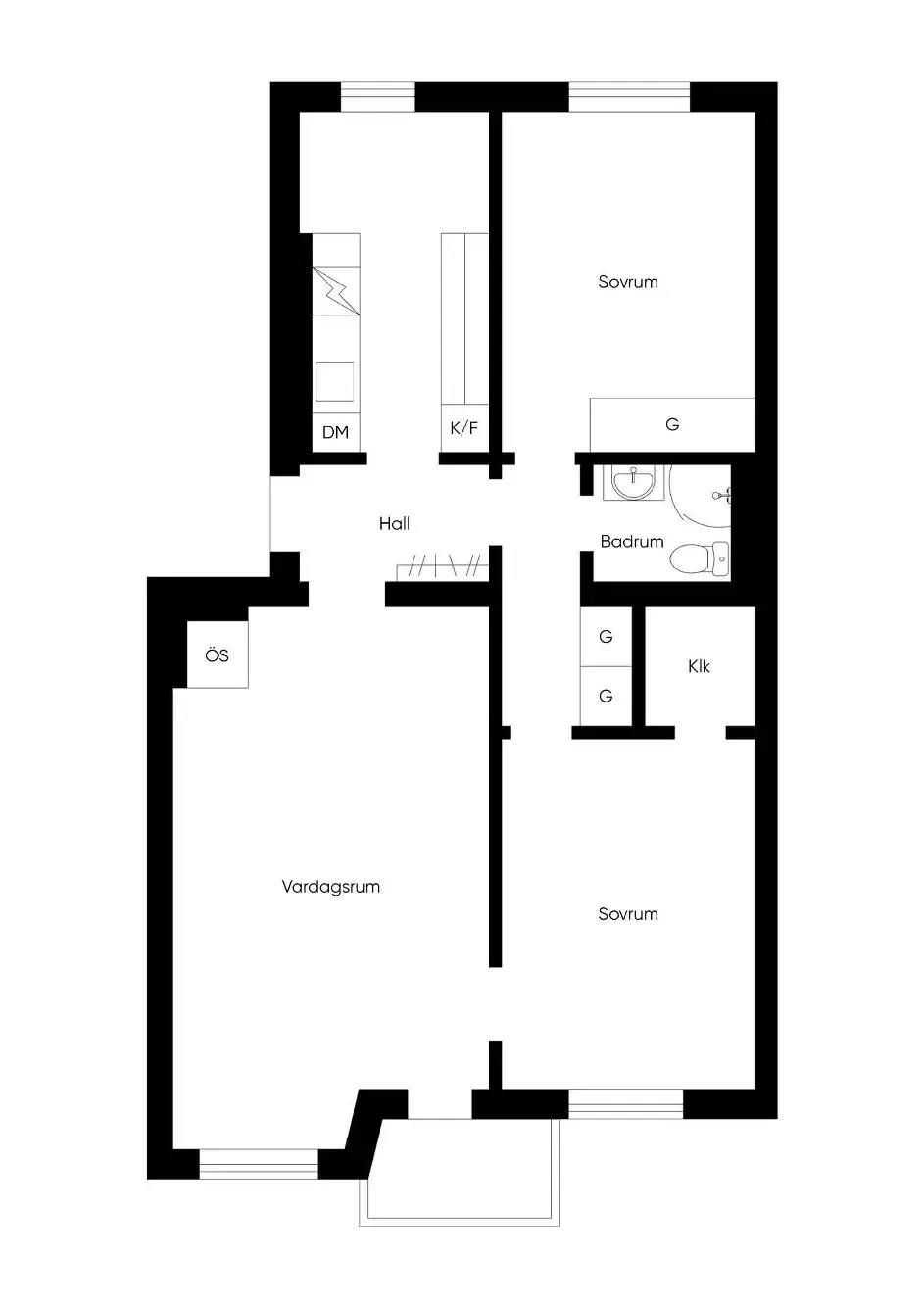 Planritning för Skaraborgsgatan
