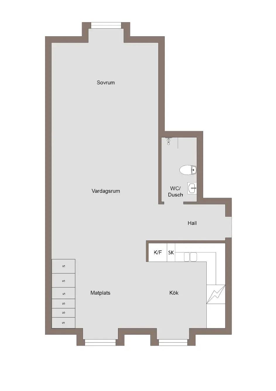 Floor plan for Kopparvägen