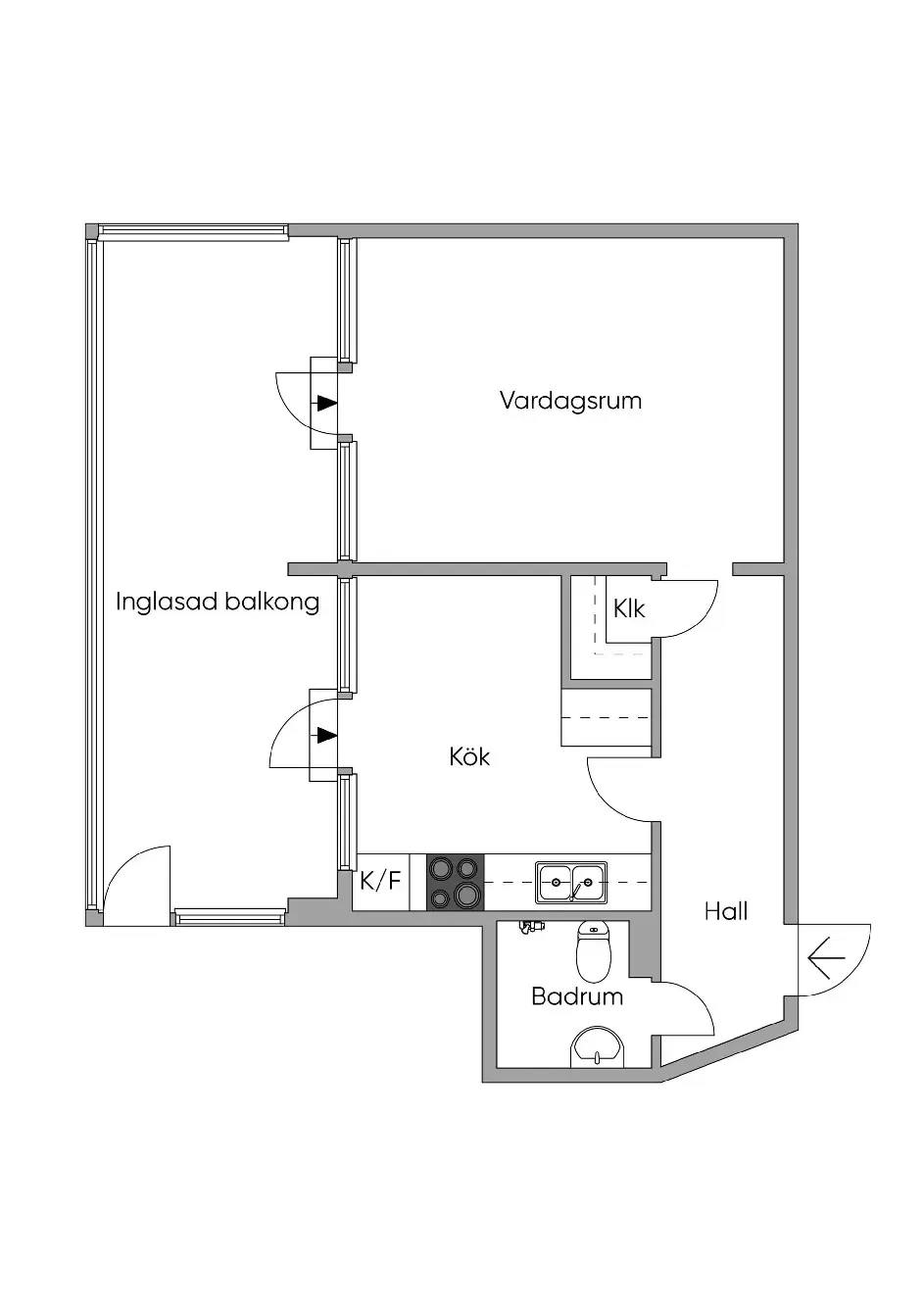 Planritning för Hjortmossegatan