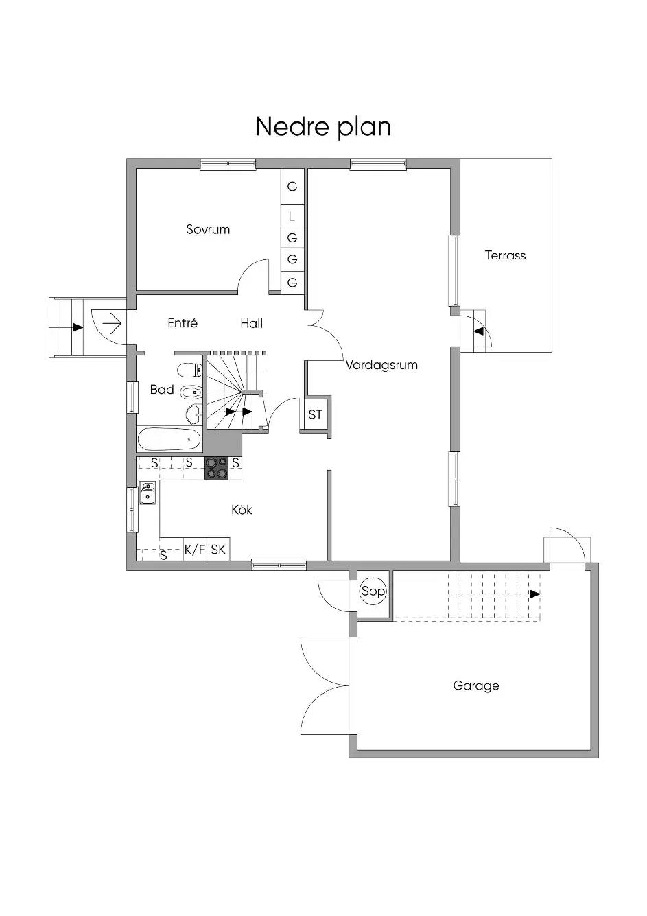 Floor plan for Nypongatan