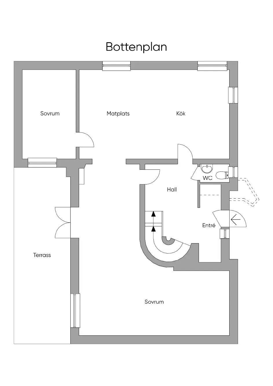 Floor plan for Norrstrandsgatan