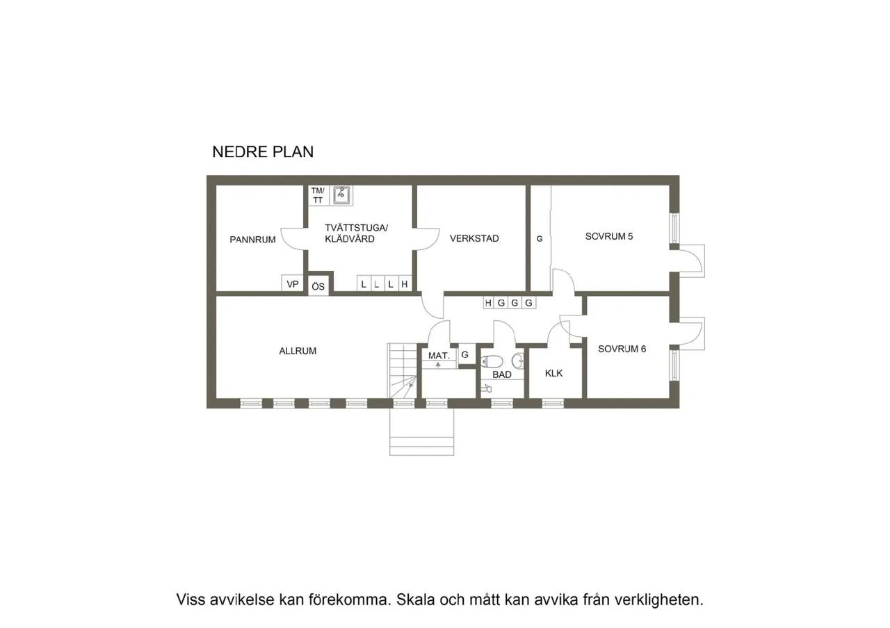 Floor plan for Backvägen
