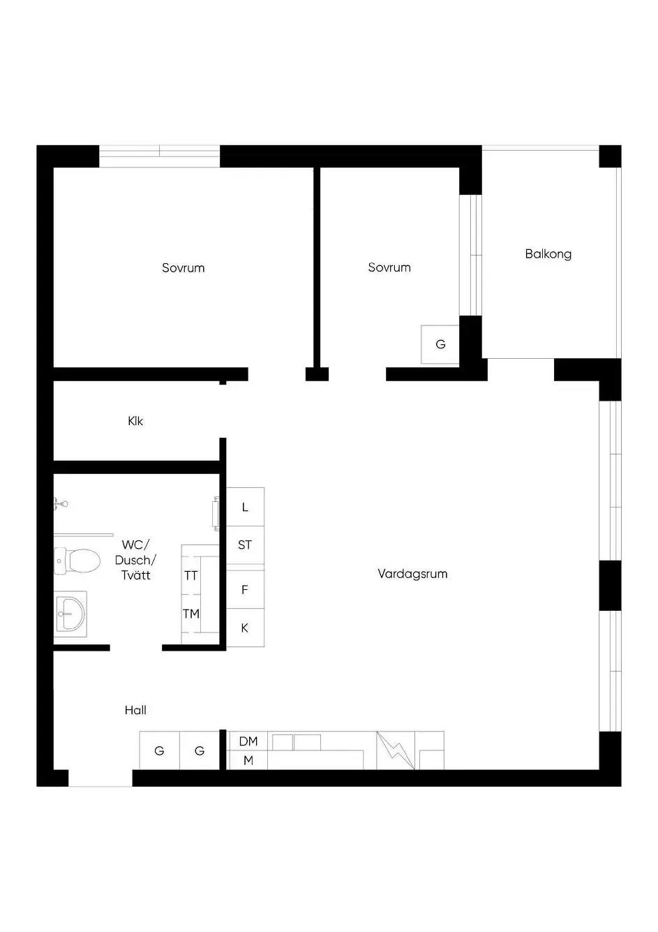 Floor plan for Grafikergatan
