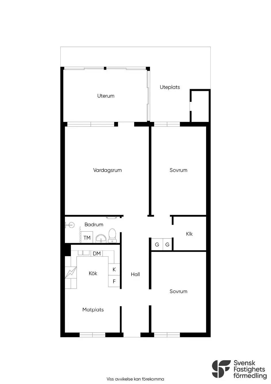 Floor plan for Mandelstensvägen