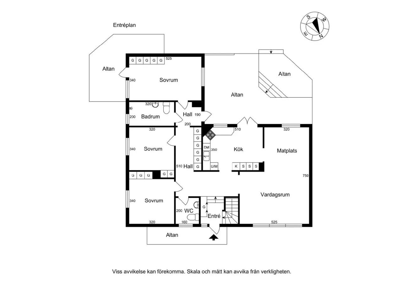 Floor plan for Husegärdet