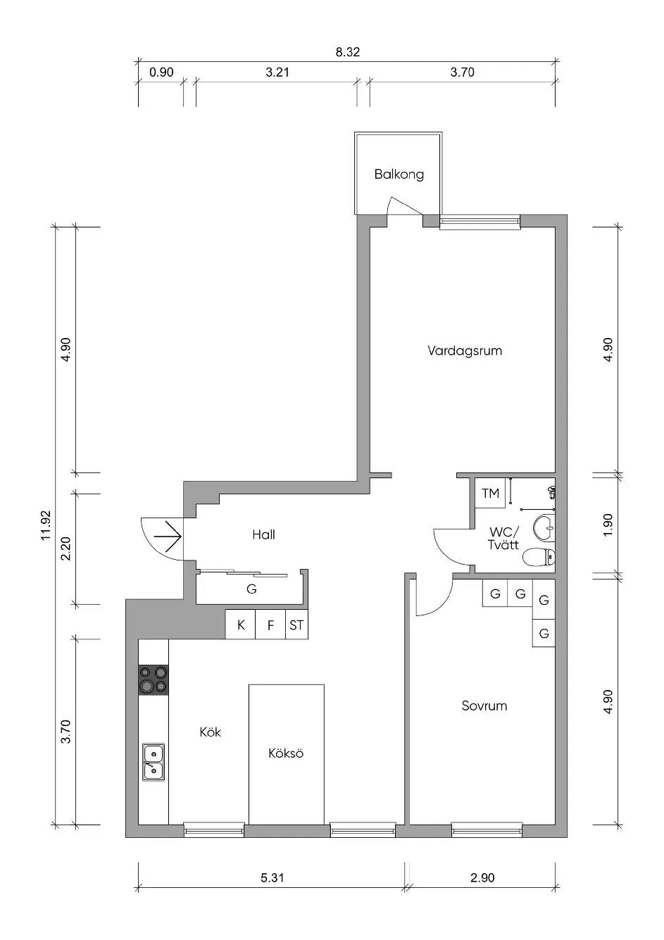 Planritning för Edsgatan