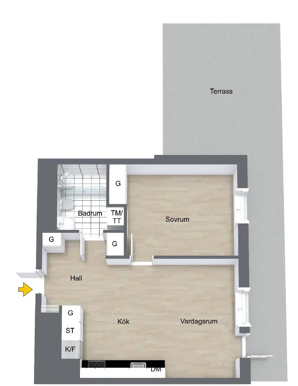 Floor plan for Torgny Segerstedts Allé
