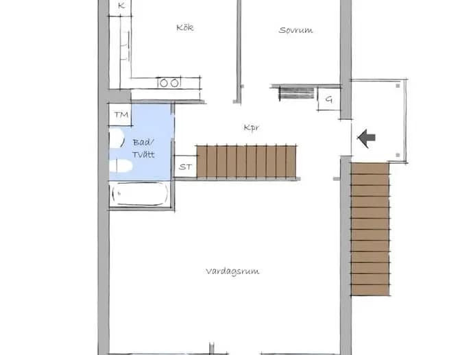 Floor plan for Engelsbergsvägen 63