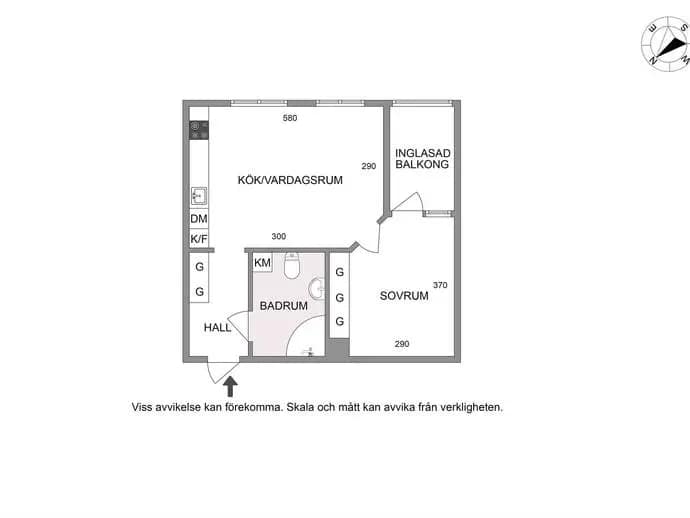 Floor plan for Dalarövägen 19