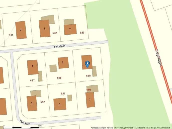 Floor plan for Falkvägen 8