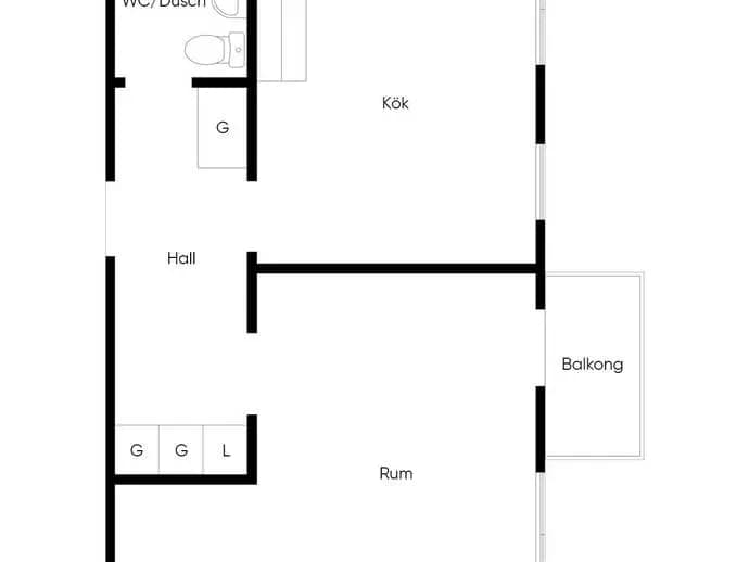 Floor plan for Kristinas väg 38