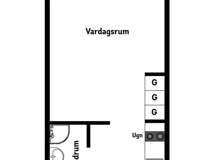 Planritning för Ångermanlandsgatan 18