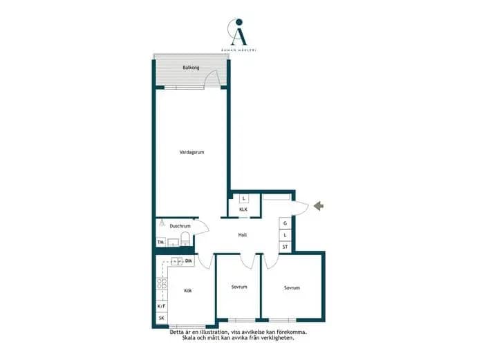 Floor plan for Esplanaden 11 C