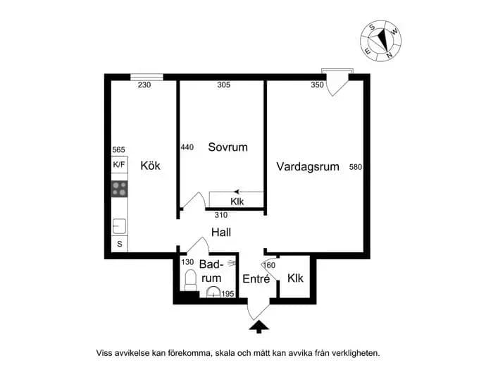 Planritning för Västergårdsvägen 11
