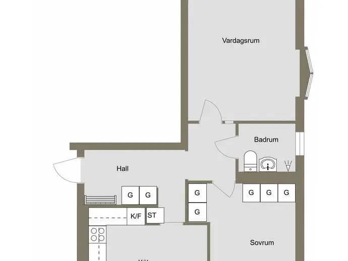 Planritning för Lappgatan 7A