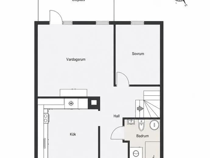 Planritning för Ankares Väg 67