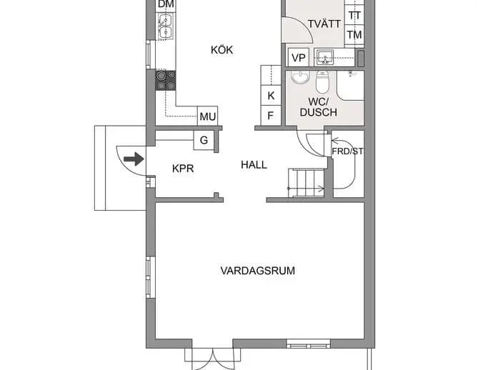 Floor plan for Maria Sofias väg 60