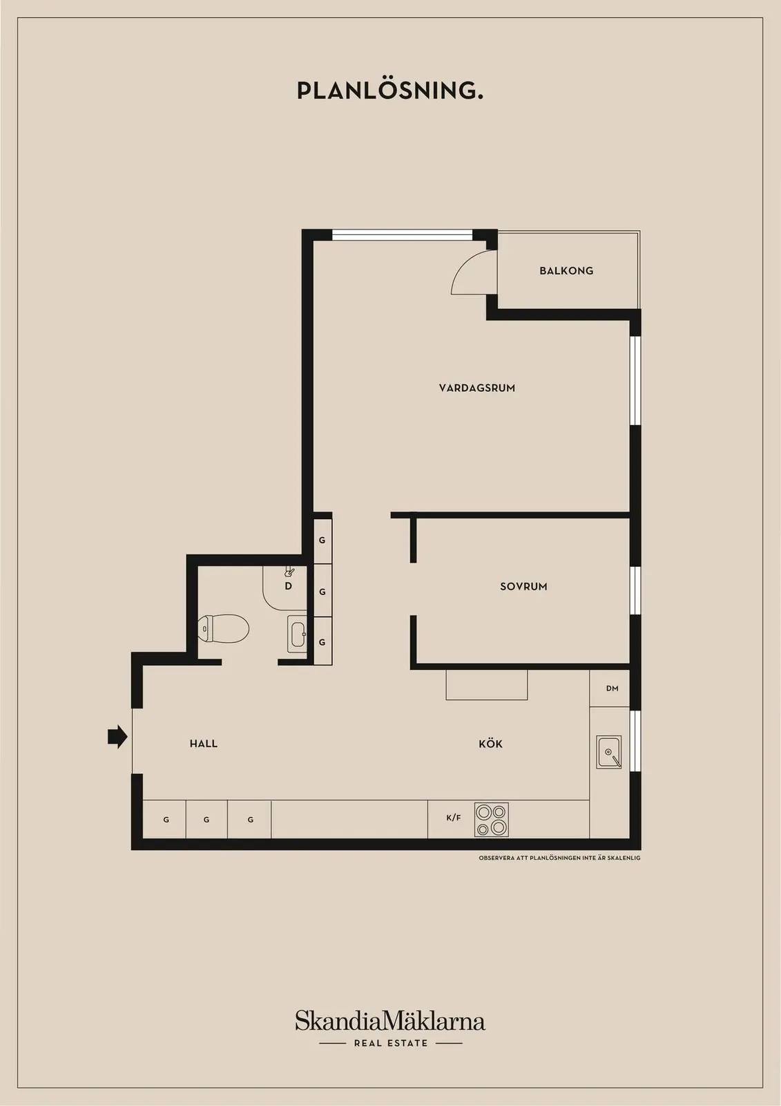 Floor plan for Vänskapsvägen 40