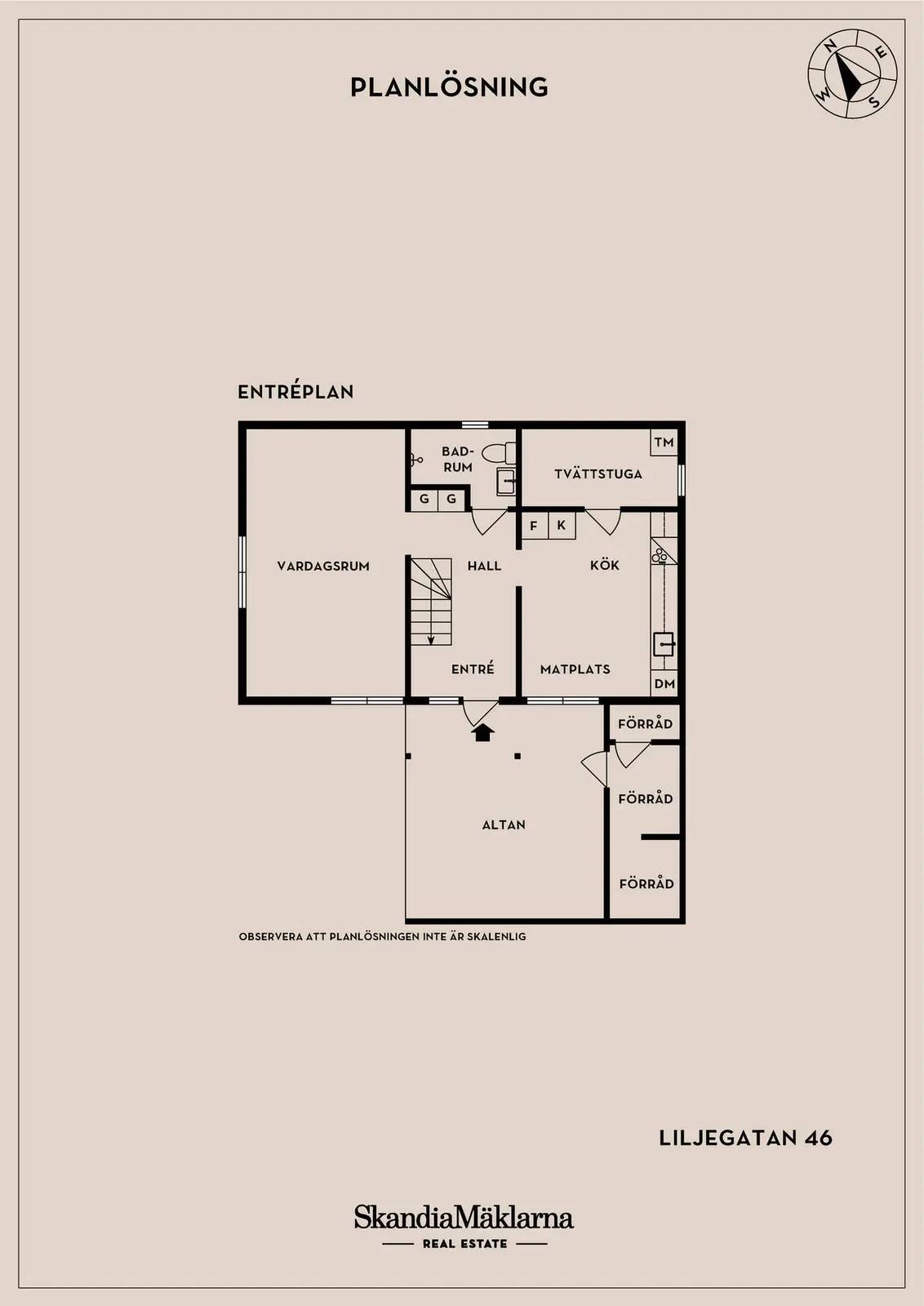 Planritning för Liljegatan 46