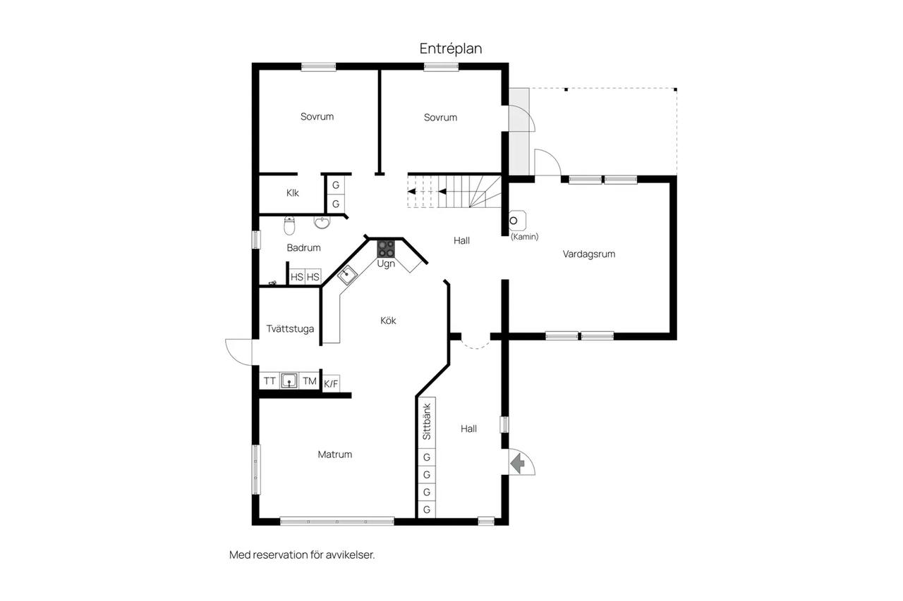 Floor plan for Korvettvägen 8
