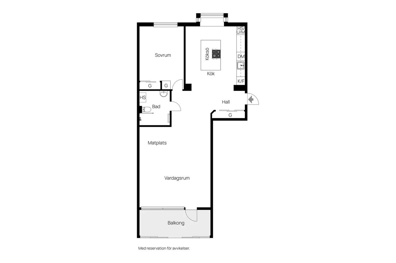 Floor plan for Segergatan 4C