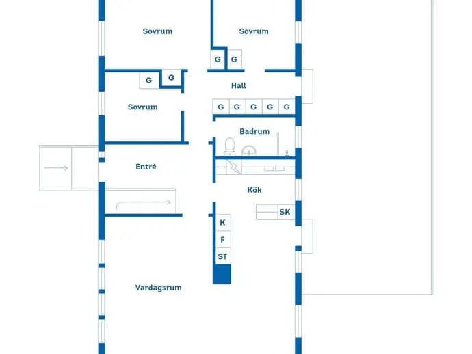 Planritning för Skyttevägen 7