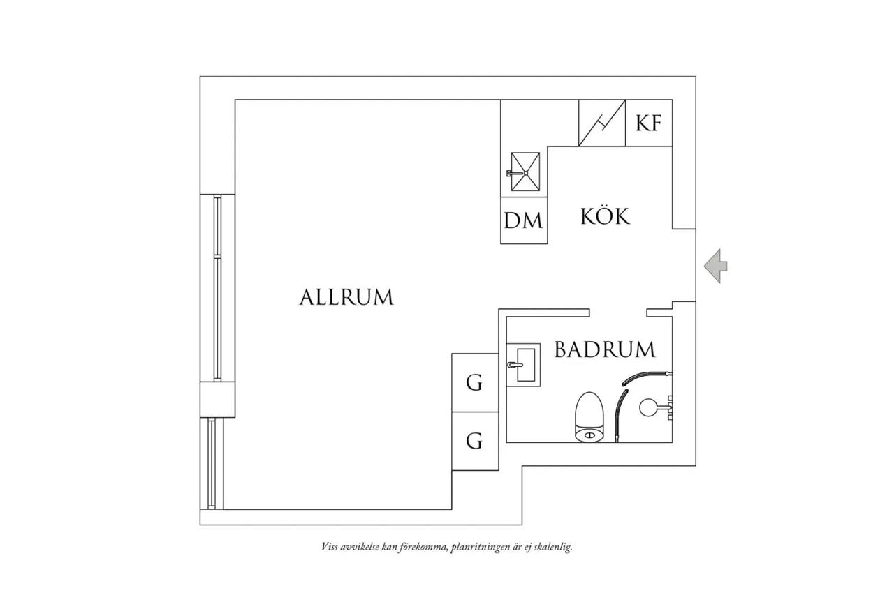 Floor plan for Vidblicksgatan 3
