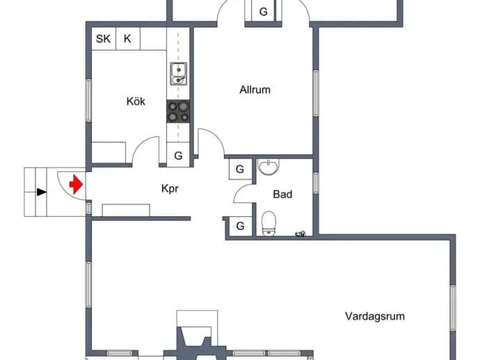 Planritning för Boastad 506