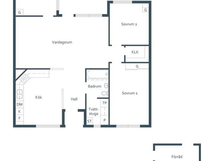 Floor plan for Pilevallen 98
