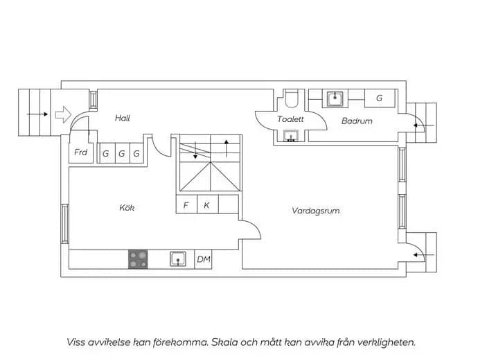 Planritning för Högbergsgatan 7C