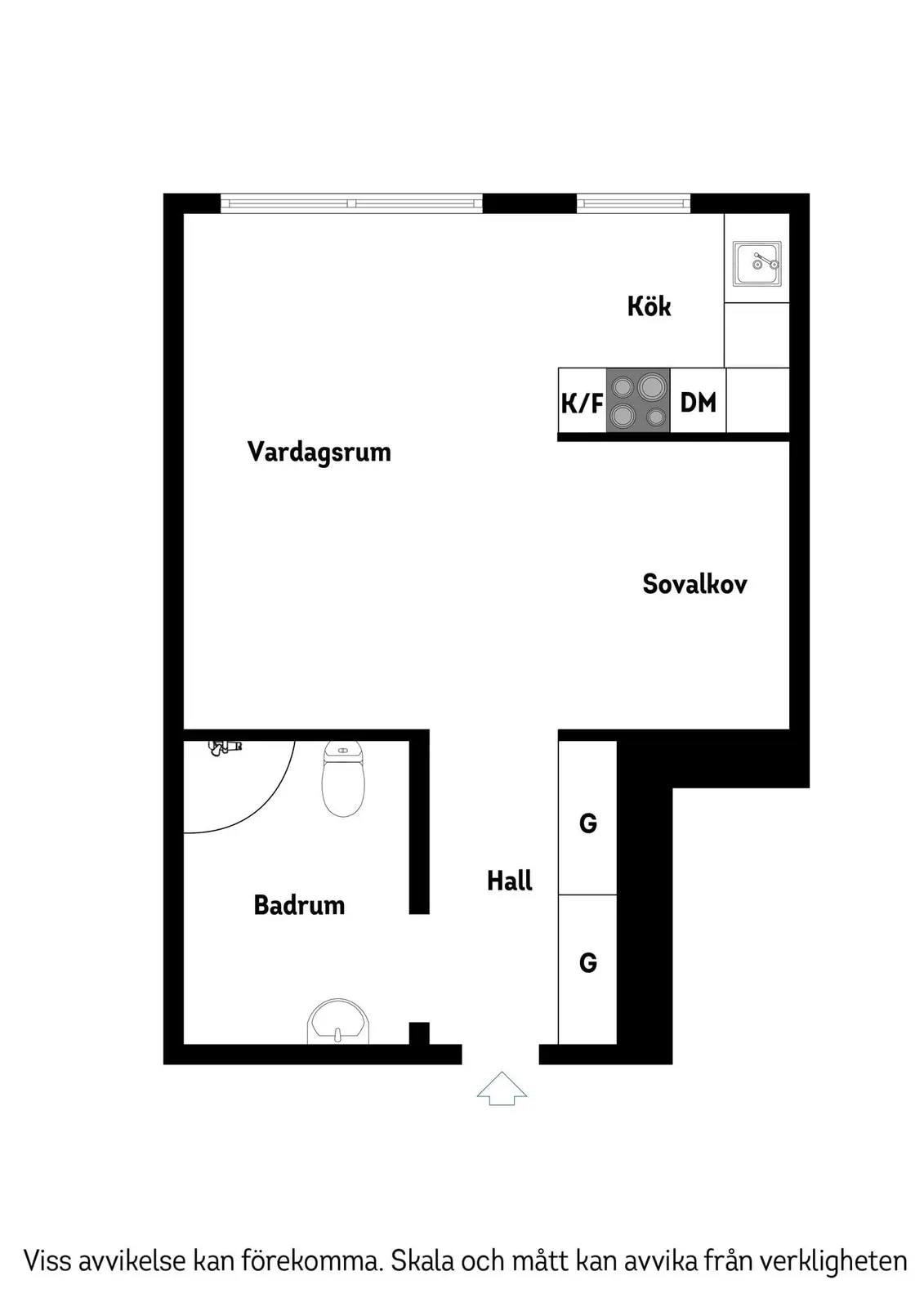 Floor plan for Furusundsgatan 3, 1 tr