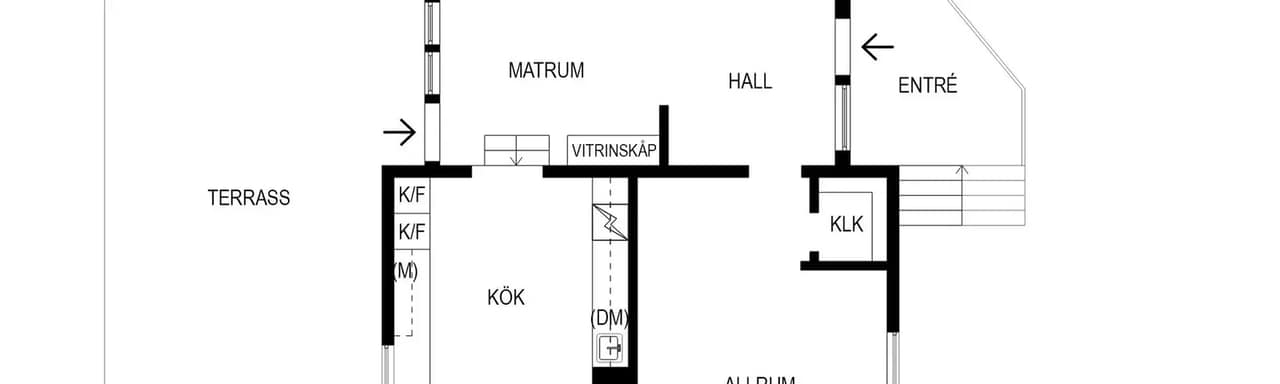 Planritning för Dalbovägen 5