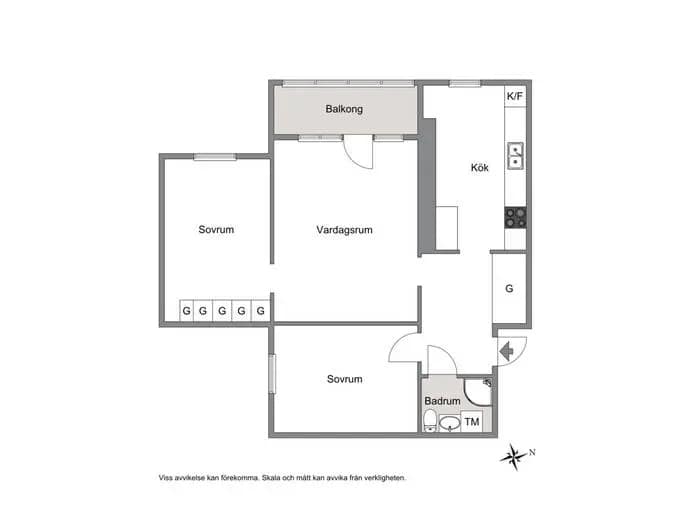 Floor plan for Näsbychaussen 64A