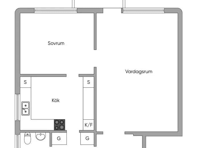 Floor plan for Jämtlandsgatan 154
