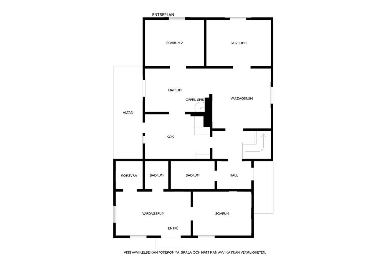 Planritning för Myrbrinken 4