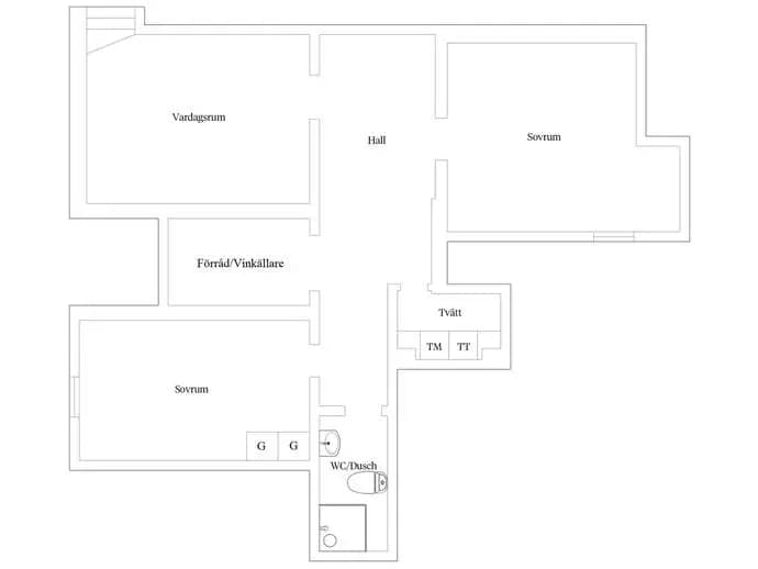 Planritning för Karlslundsgatan 11A
