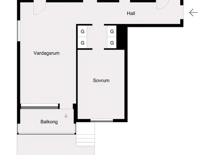 Planritning för Korpralsvägen 22