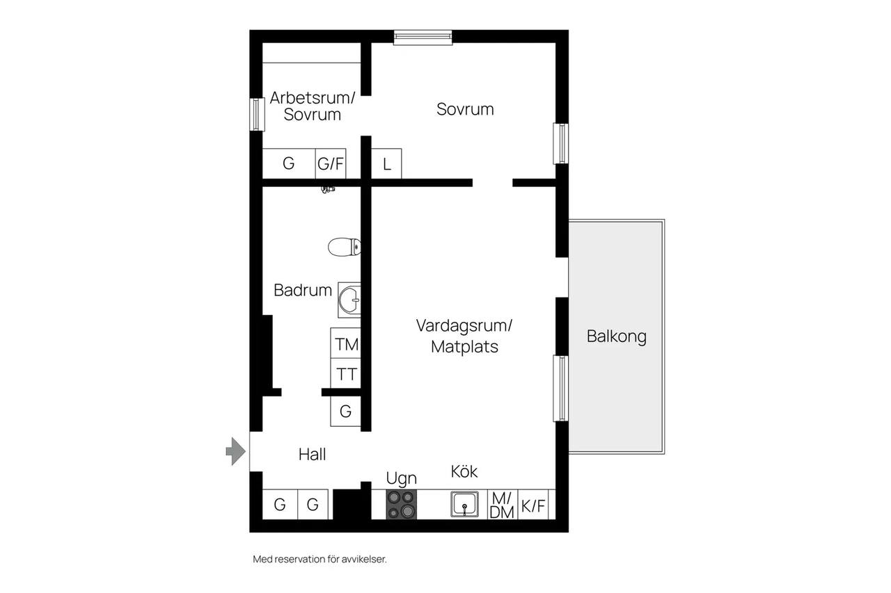 Floor plan for Fältstensvägen 52