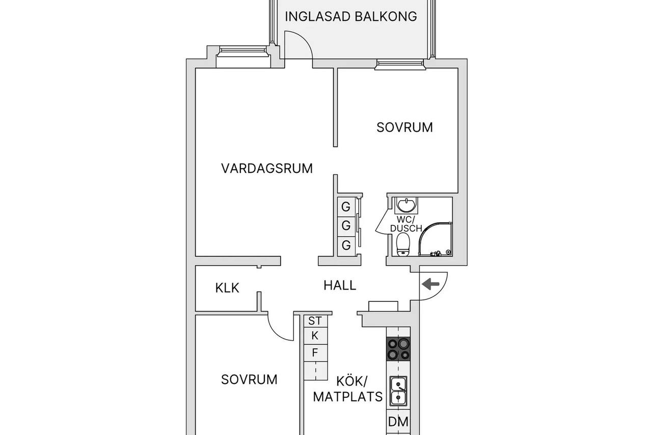 Planritning för Lindormsgatan 21