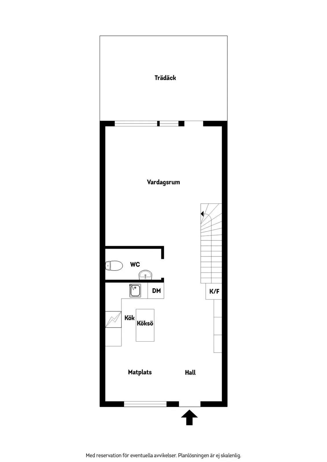 Planritning för Jägaregatan 92