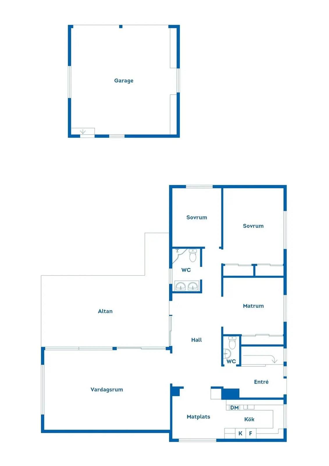 Floor plan for Källsätersvägen 18
