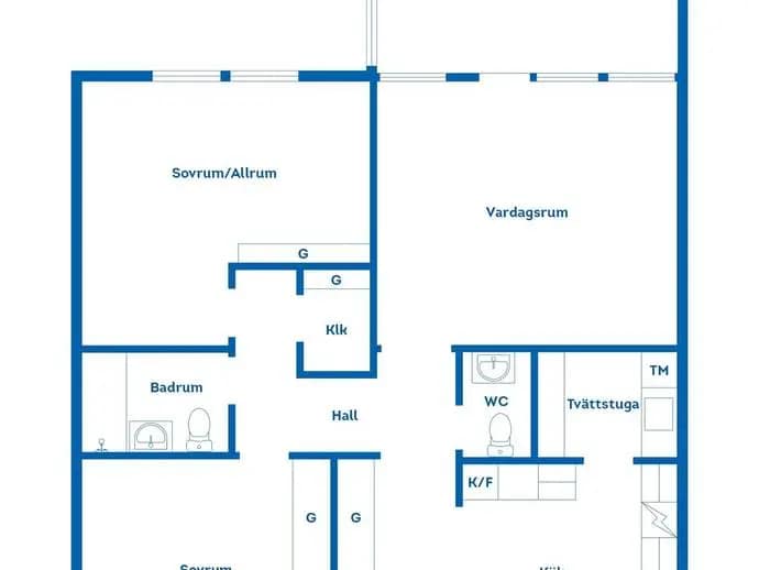 Floor plan for Aron Nils väg 1B