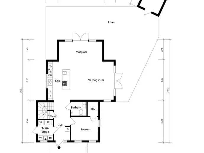 Floor plan for Gamla vägen 32