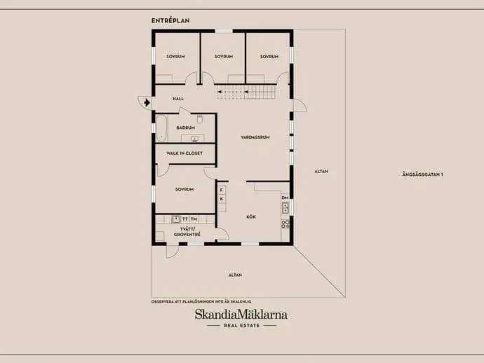 Floor plan for Ångsågsgatan 1