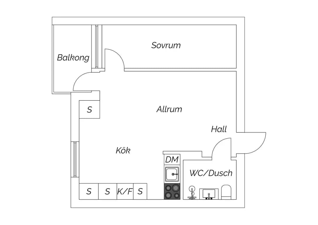 Floor plan for Midgårdsvägen 1
