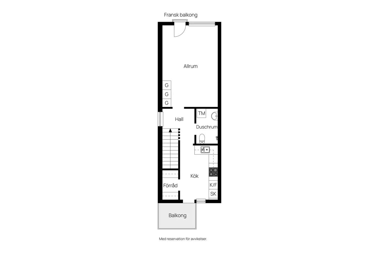 Floor plan for Styrmansgatan 3