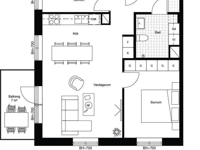 Floor plan for Bäverbäcksvägen
